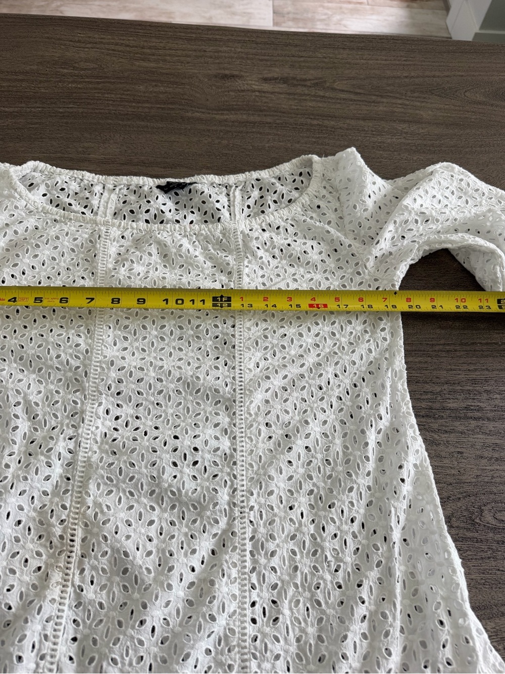 Moda International White Eyelet Mini Dress - Picture 8 of 11
